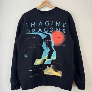 Imagine‎ Dragons Loom Tour Black Graphic Long Sleeve Sweatshirt